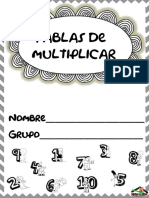 Tablas de Multiplicar: Nombre - Grupo