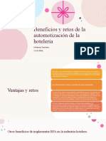 Beneficios y Retos de La Automotización de La Hotelería: Johanna Santana 1-19-2432