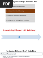 Using The Command-Line Interface: 2. Analyzing Ethernet LAN Switching