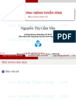 Nguyễn Thị Cẩm Vân: Hệ Phương Trình Tuyến Tính