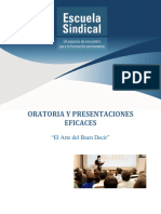 Oratoria y Presentaciones Eficaces