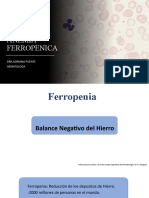 Anemia Ferropenica: Dra Adriana Puente Hematologa