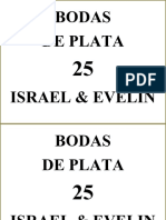 Bodas de Plata Israel & Evelin