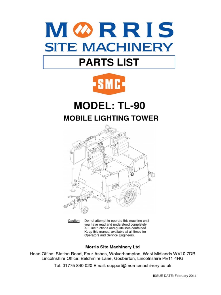 TL-90 Parts Manual - Revision 013 - 14 02 2014 | PDF | Mechanical  Engineering | Components