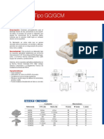 Tipo GC/GCM: Especificaciones