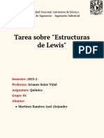 Tarea Sobre Estructuras de Lewis-Martínez Ramírez Axel Alejandro