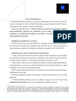 APUNTE PROCESAL II 2020 INCIDENTES LJ PREJUDICIALES LJ PRECAUTORIAS LJ ORDINARIO Prof. Leonel Torres Labbé Revisado