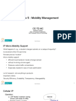 Module 5: Mobility Management: Ce-Te-Mc