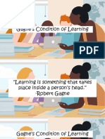 Gagnes Condition of Learning