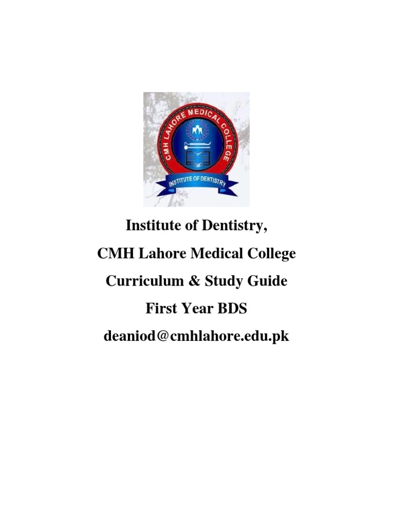 BDS First Year Curriculum Guide | PDF | Tooth Enamel | Dentistry