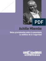 Mbembe, Achille (2023) - Notas Provisionales Sobre La Poscolonia. La Estética de La Vulgaridad