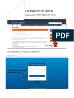 Course Registration Step by Step Instructions