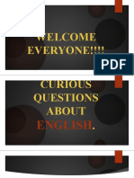 Courious Questions About English