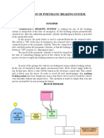 Fabrication of Pneumatic Braking System: Synopsis