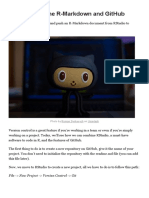 How To Combine R-Markdown and GitHub - by Fabrizio Cominetti - Geek Culture - Medium