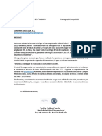 Recepción de Carta Inicio de Obra Seremi