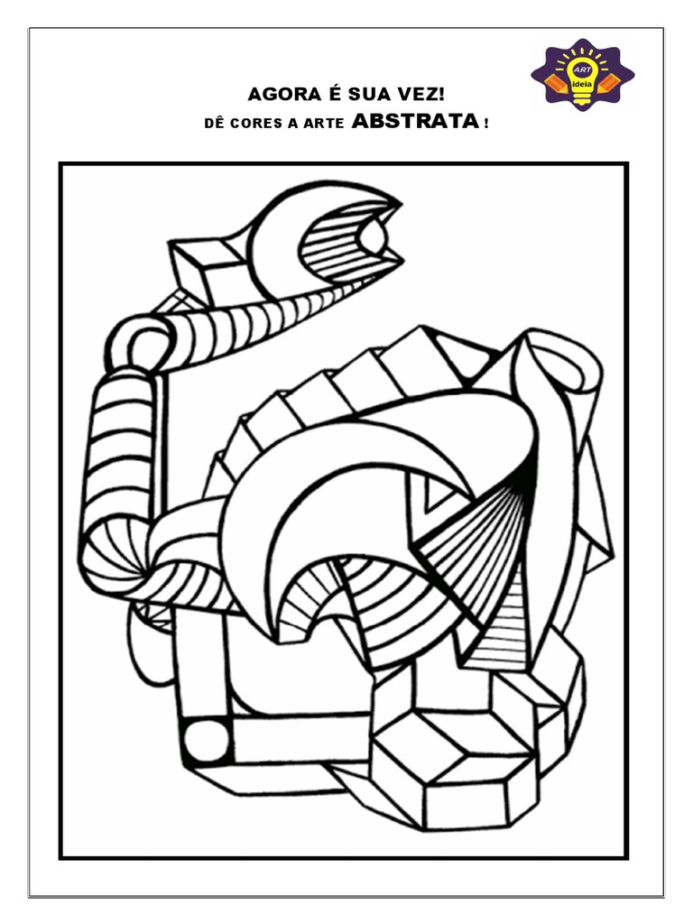 Pintura Abstrata para Colorir | PDF
