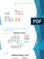 Completing The Square