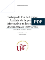Trabajo de Fin de Grado: Análisis de La Gestión Informativa en Los Centros Documentales Televisivos