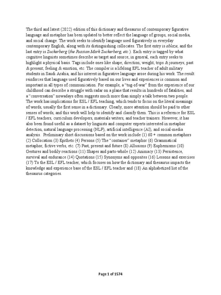 Page 1 of 1574 | PDF | English As A Second Or Foreign Language | Trapping