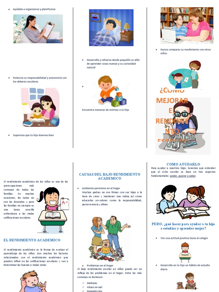 Estrategias para Mejorar el Rendimiento Escolar | PDF | Cognición ...