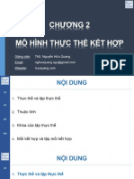 Chương 2 Mô Hình Thực Thể Kết Hợp