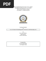 Law of Contract II (Including Sales of Goods Act and Partnership Act)