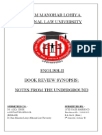 English Project Synopsis- Book Review (1)