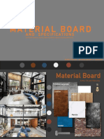 Material Board and Specifications
