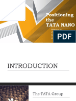 Positioning The Tata Nano: Presented by