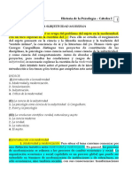La Subjetividad Moderna: Módulo Unidad II - 2005 Historia de La Psicología - Cátedra I
