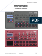 Aide-Mémoire D'utilisation: Korg Electribe 2/sampler Groove Box (À Samples)