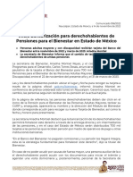 Boletin 096 Inicia Bancarizacion para Derechohabientes de Pensiones para El Bienestar en Estado de Mexico