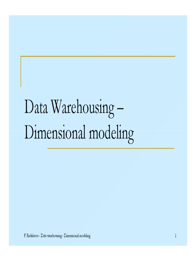 Data - Warehousing - Dimensional - Modeling Basics | PDF | Data ...