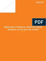 Mirae Asset Financial Services (India) Approve List of Mutual Funds