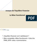 Analyse de L'équilibre Financier Le Bilan Fonctionnel