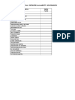 Relação Das Datas de Pagamento Honorarios: Empresa Data PGMT