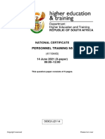 Personnel Training N5: National Certificate