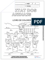 Livro de colorir animais habitat