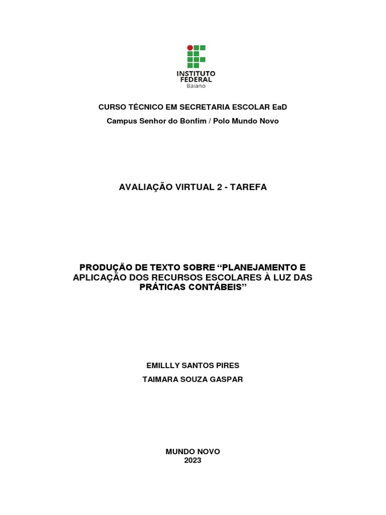 Se17 av2 pdf contabilidade planejamento