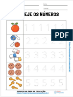 Atividades educacionais com números e figuras