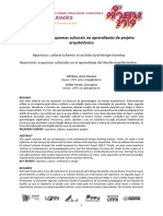 Projetar - 2019 - Repertório - Esquemas Culturais No Aprendizado de Projeto