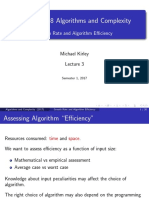 COMP90038 Algorithms and Complexity: Growth Rate and Algorithm Efficiency