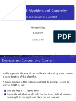COMP90038 Algorithms and Complexity: Decrease-and-Conquer-by-a-Constant