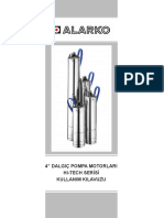 Dalgic Pompa Motoru Alarko Diamond 4 Hi Tech KK