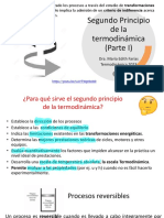 Segundo Principio de La Termodinámica (Parte I) : Dra. María Edith Farías Termodinámica 2023