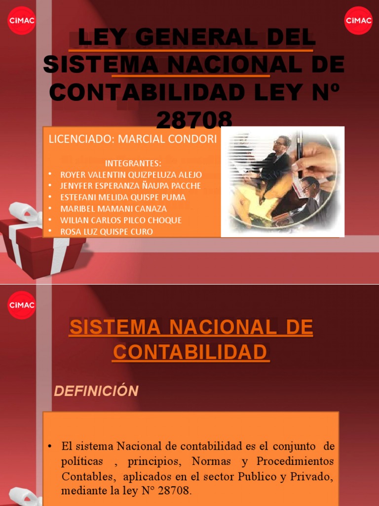 Ley General Del Sistema Nacional de Contabilidad Ley #28708 | PDF ...