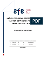 Análisis Preliminar de Estabilidad de Talud en Obra Menor PK 016+193 Tramo Limache - Puerto