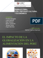 Trabajo Final: Globalización: Enfoque Cultural Y Económico: - Nombres