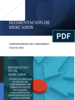 Segmentación de Mercados: Comportamiento Del Consumidor CICLO 01 2022